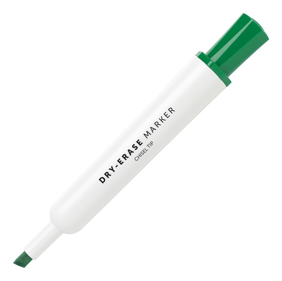 slide 4 of 5, Office Depot Brand 100% Recycled Low-Odor Dry-Erase Markers, Chisel Point, Assorted, Pack Of 5, 5 ct