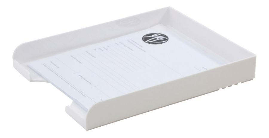 slide 9 of 9, Realspace Plastic Letter Tray - White, 1 ct