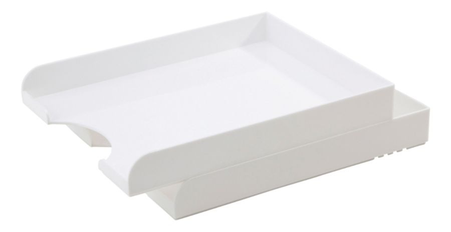 slide 5 of 9, Realspace Plastic Letter Tray - White, 1 ct