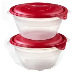 Rubbermaid Take Alongs 15.7 Cups Containers & Lids Serving Bowls 2 ea