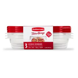 Rubbermaid Takealongs Rectangle 4.0c 3pk