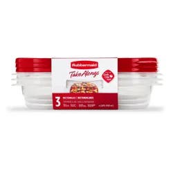 Rubbermaid Takealongs Rectangle 4.0c 3pk