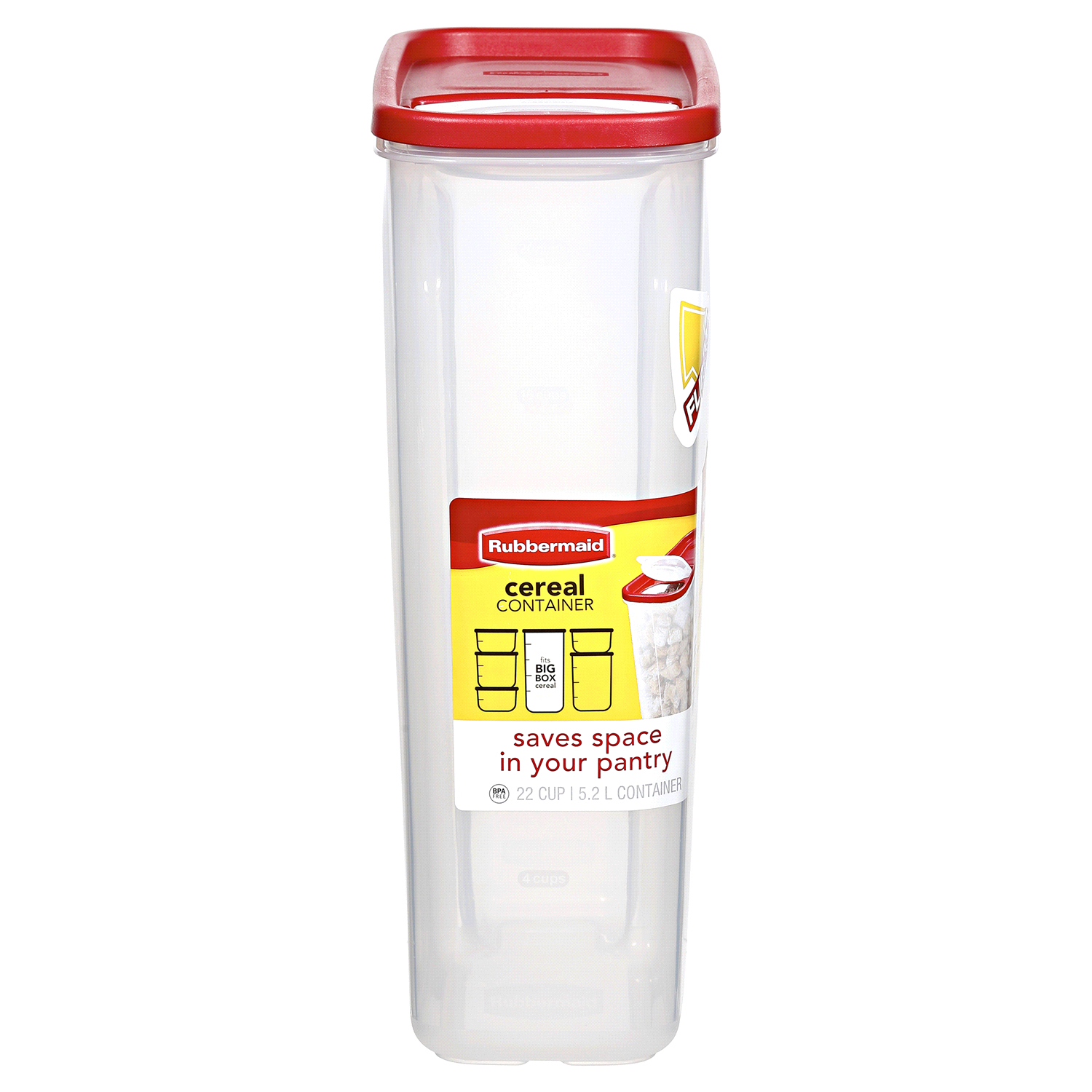 slide 2 of 2, Rubbermaid Dry Food Cereal Keeper, 22 cups