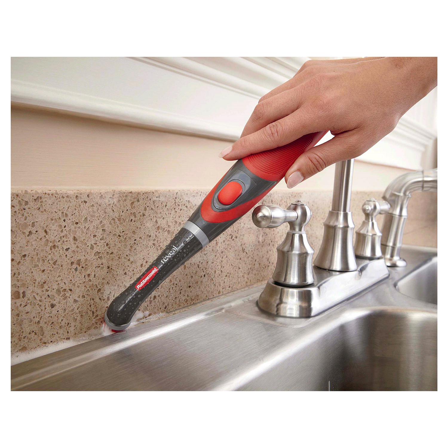 slide 3 of 3, Rubbermaid Power Scrubber Brush, 1 ct