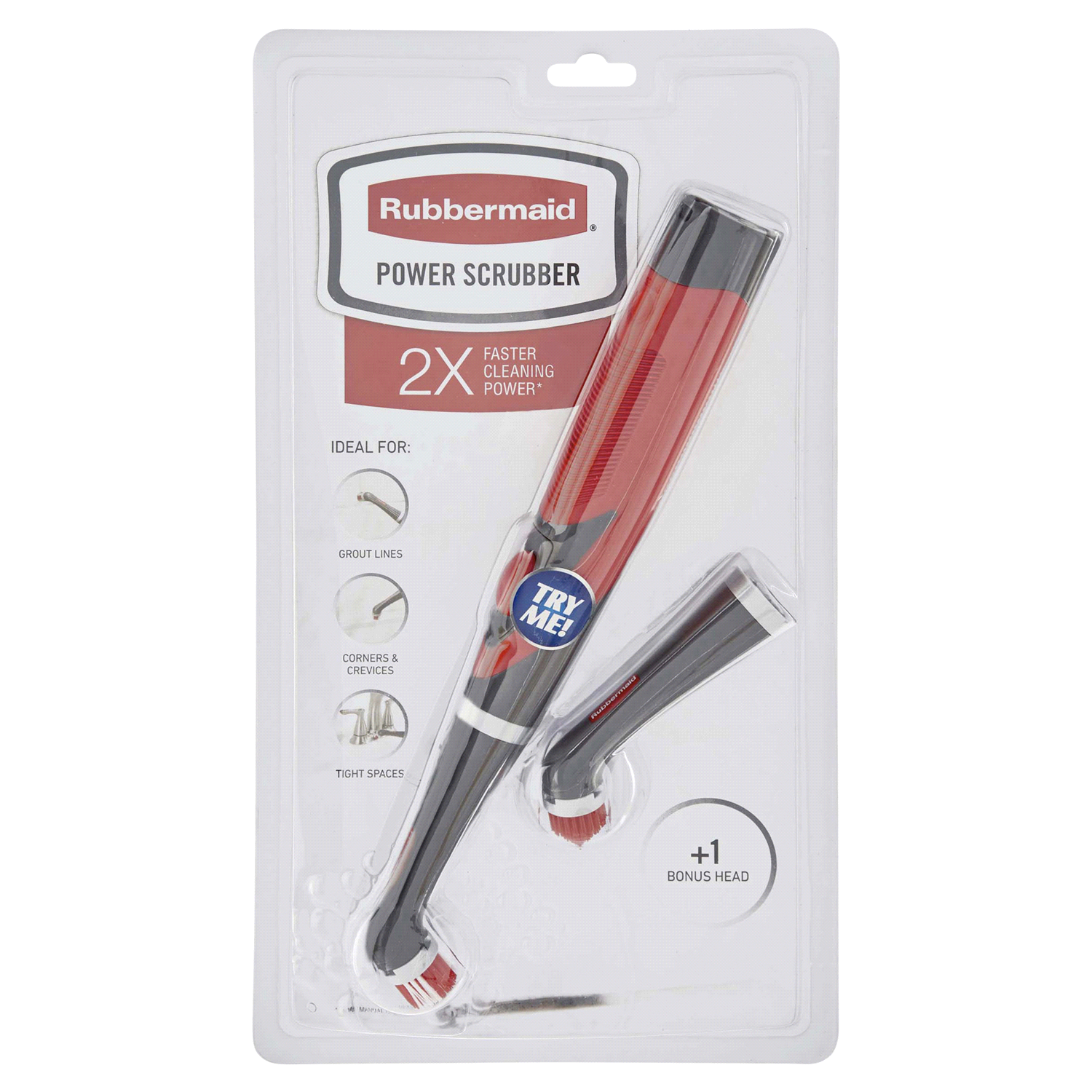 slide 1 of 3, Rubbermaid Power Scrubber Brush, 1 ct