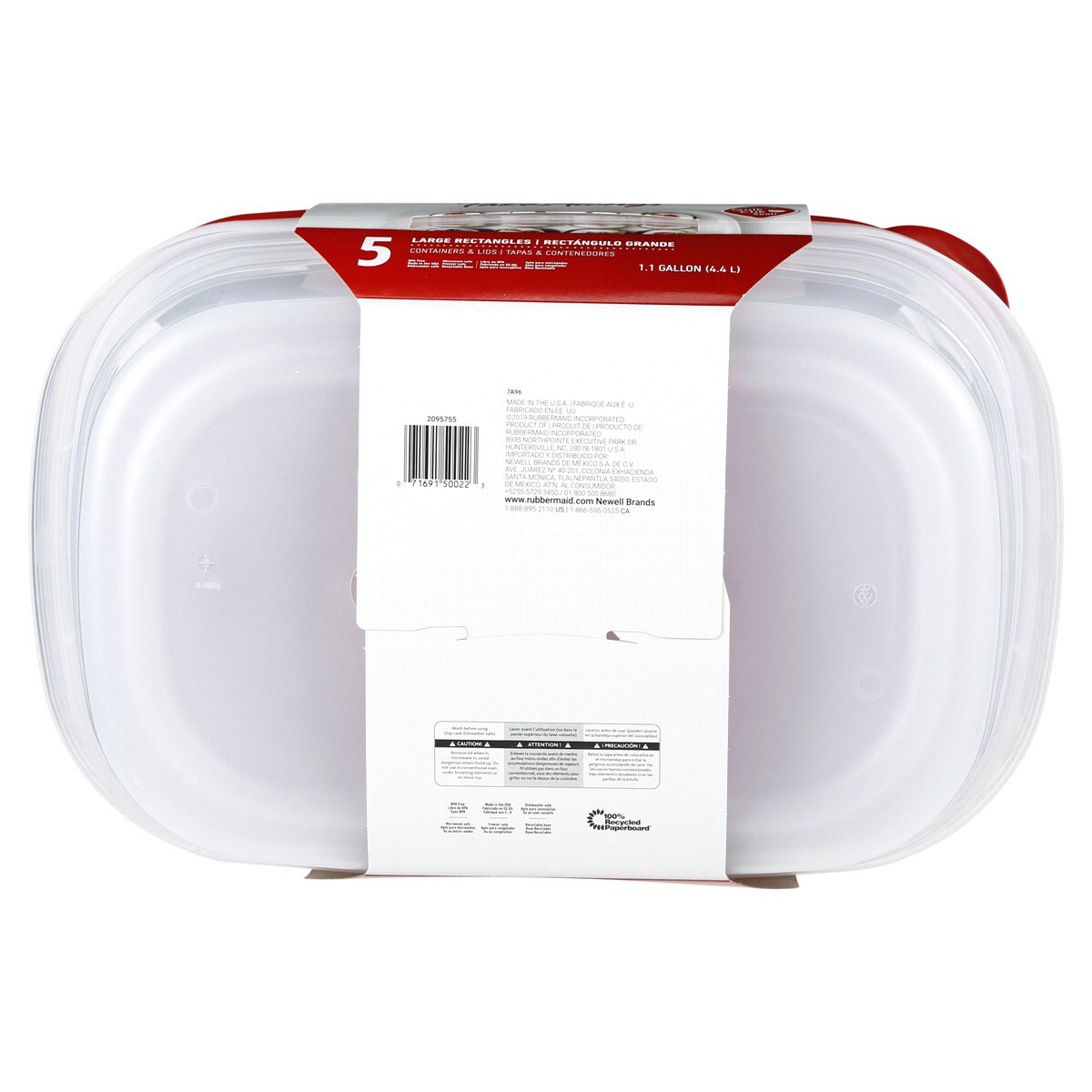 slide 3 of 8, Rubbermaid Take Alongs Storage Containers, 5 ct