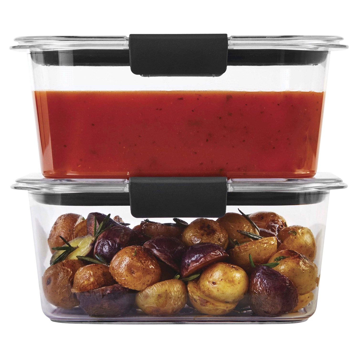 slide 3 of 3, Rubbermaid Brilliance Value Pack Plastic Containers 2 ea, 2 ct