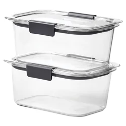 Rubbermaid Brilliance Value Pack Plastic Containers 2 ea