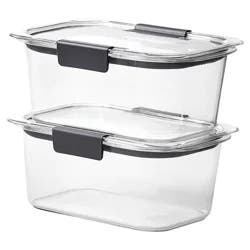 Rubbermaid Brilliance Value Pack Plastic Containers 2 ea