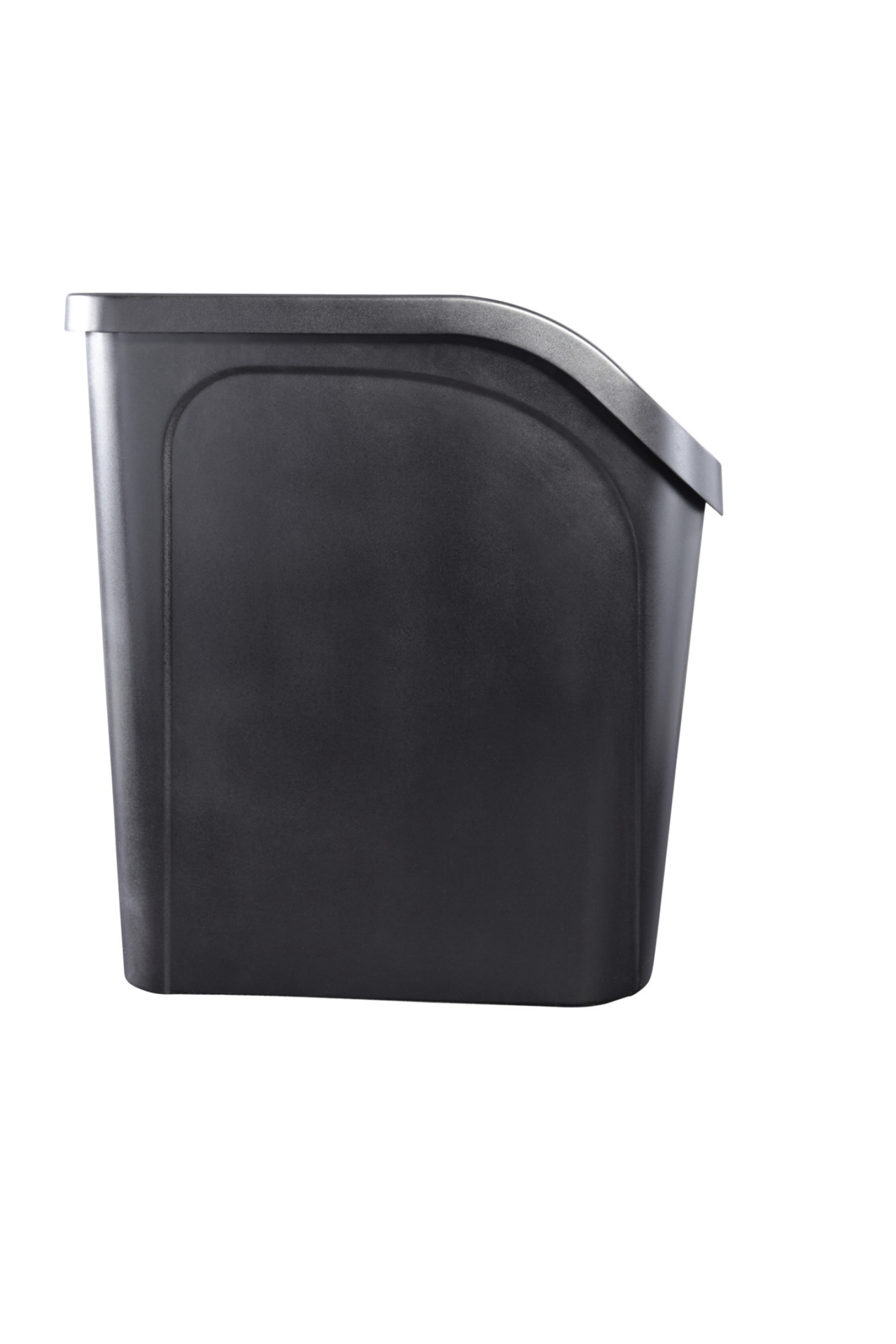 slide 2 of 5, Rubbermaid Undercounter Wastebasket, Black, 9.4 gram