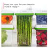 slide 7 of 21, Rubbermaid Freshworks Medium Produce Saver Container - Green, 1 ct