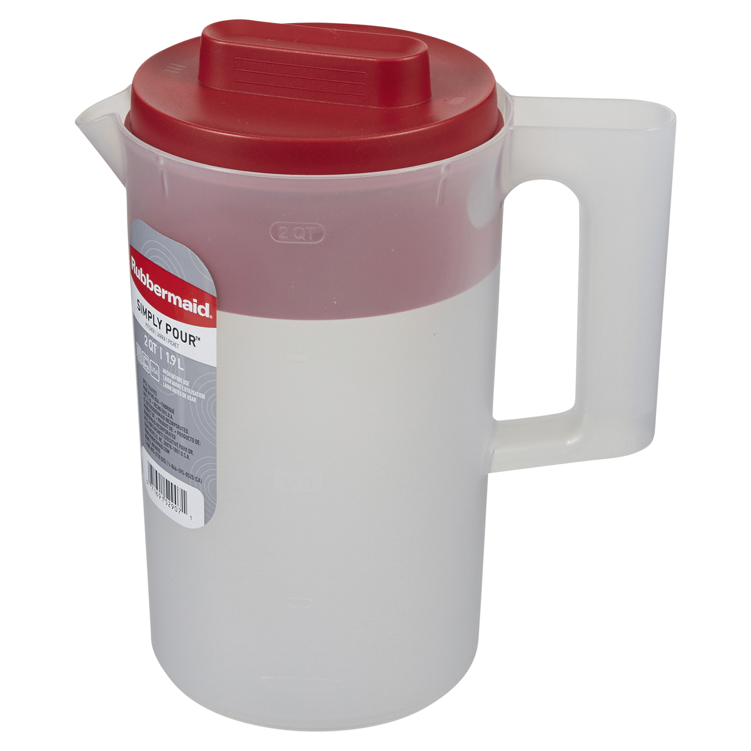 slide 3 of 5, Rubbermaid Simply Pour 2 Quart Pitchers 1 ea, 1 ct