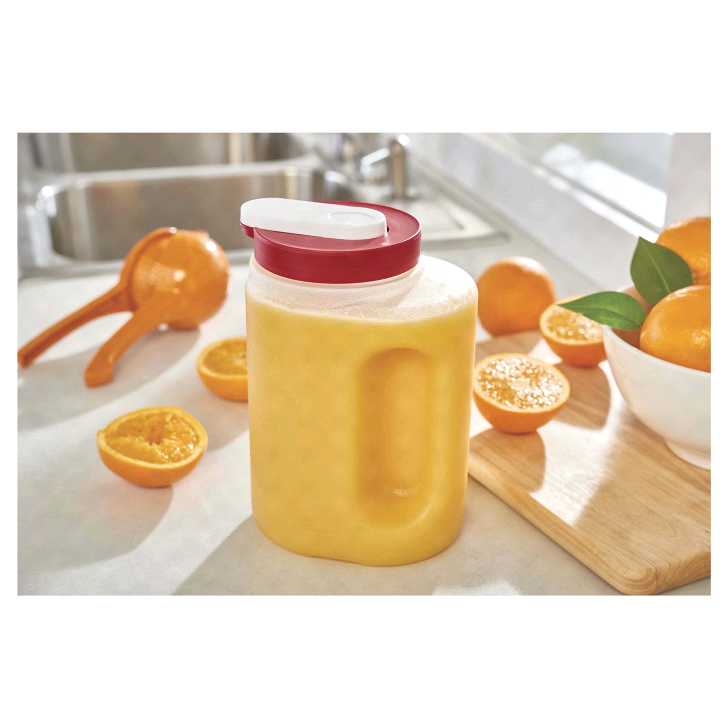 slide 2 of 4, Rubbermaid Mixermate Leak-Resistant Pitcher, 2 qt