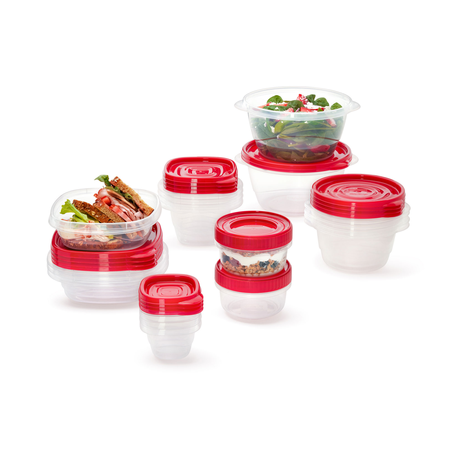 slide 2 of 4, Rubbermaid Takealong Set Ruby, 40 ct