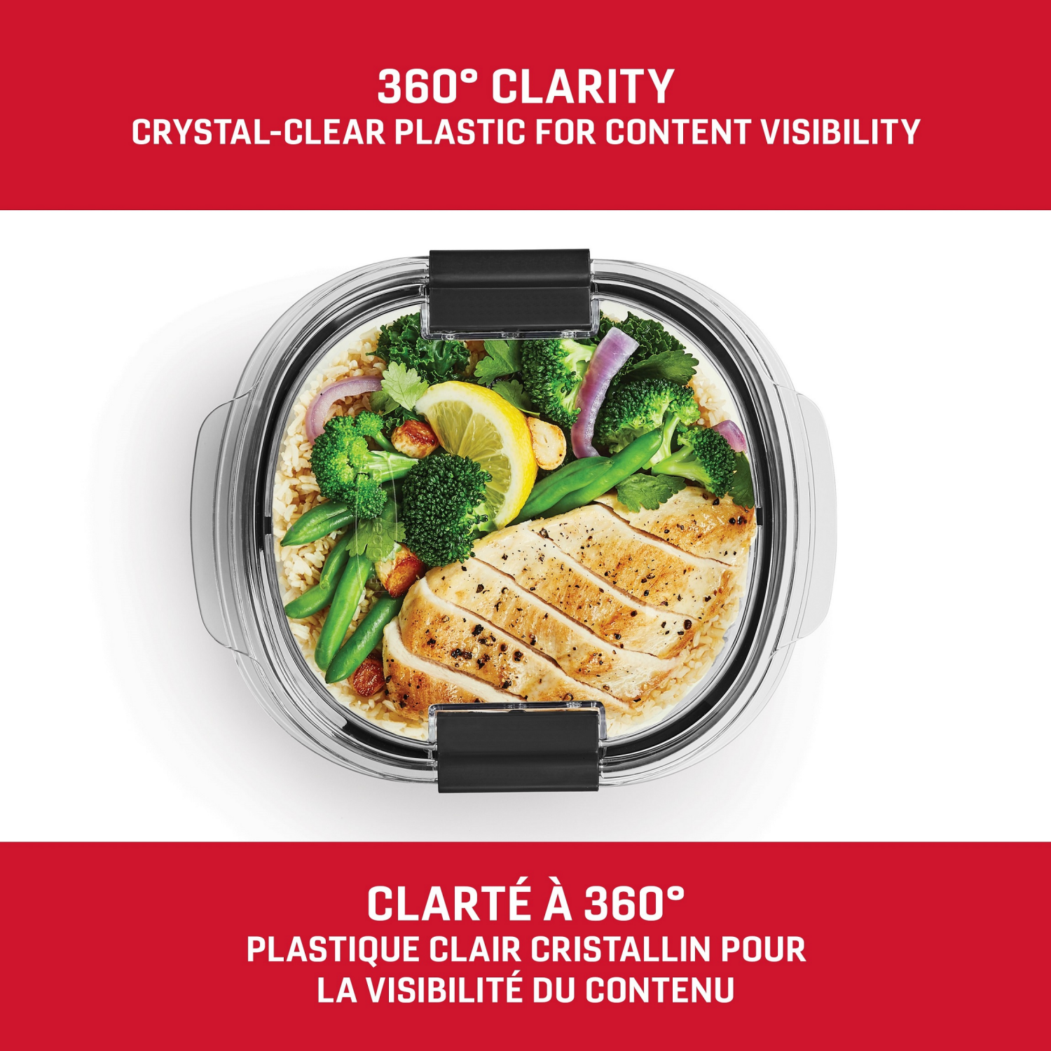 slide 3 of 4, Rubbermaid 7c Brilliance Round Food Storage Container, 1 ct