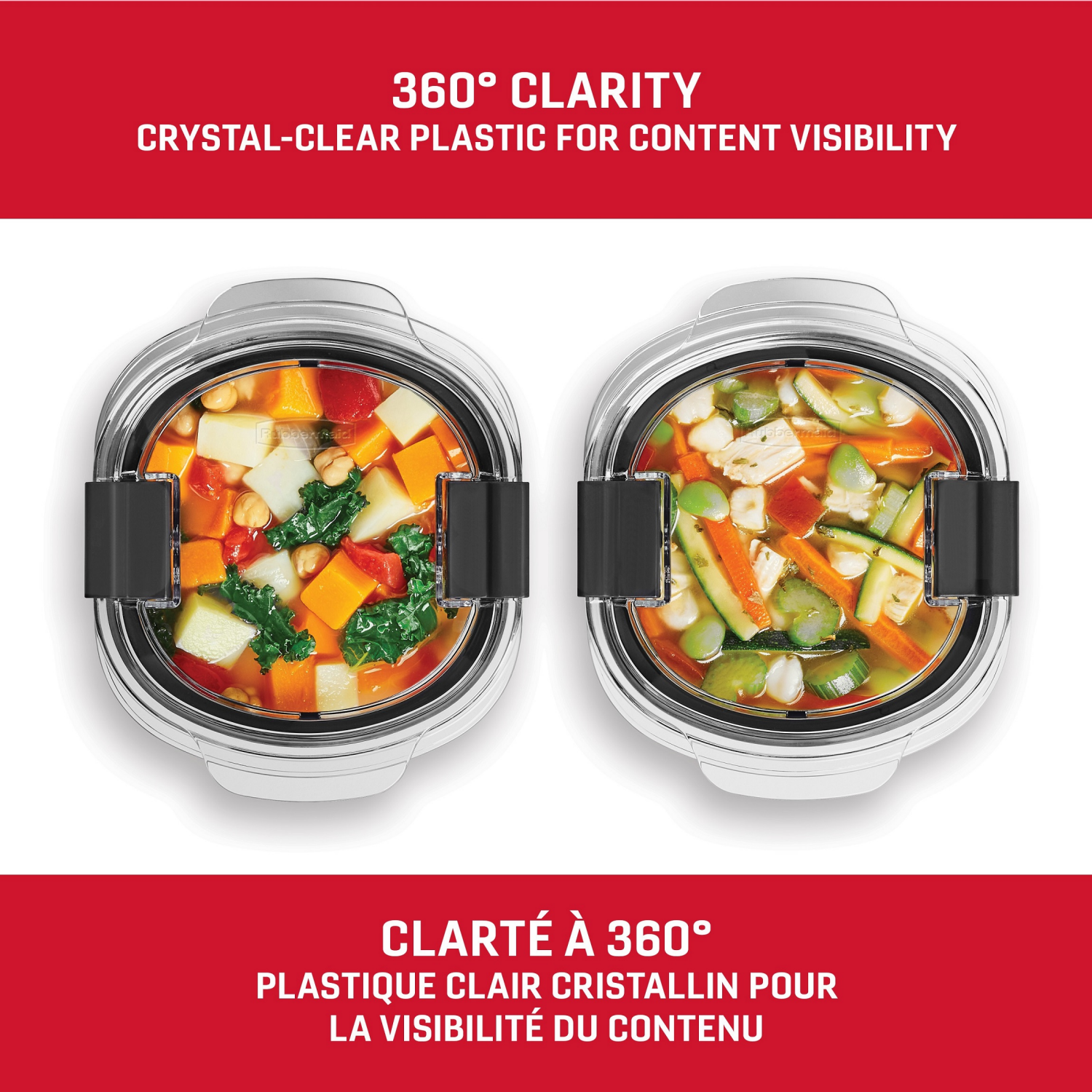 slide 4 of 4, Rubbermaid 2pk 3.5c Brilliance Round Food Storage Containers, 2 ct