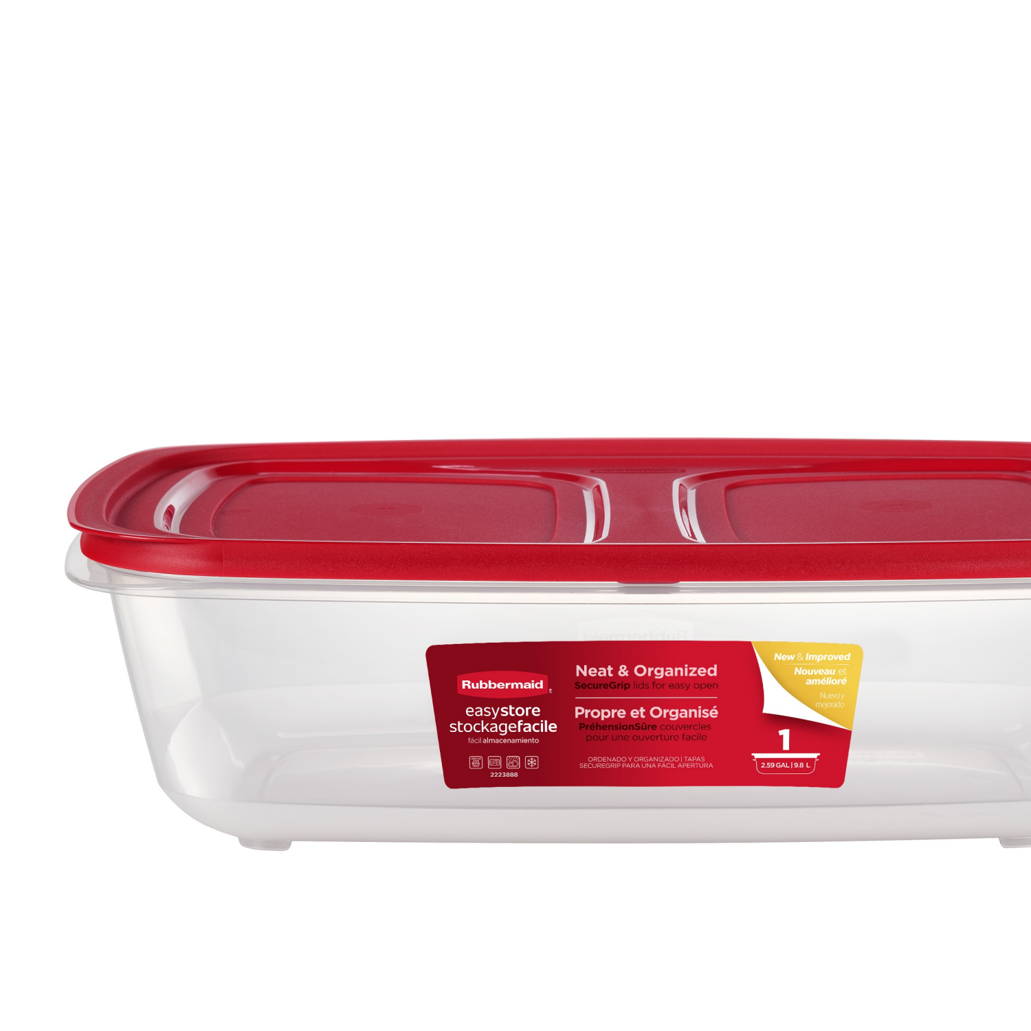 slide 1 of 1, Rubbermaid EasyStore 41.5C XL Rectangle, XL