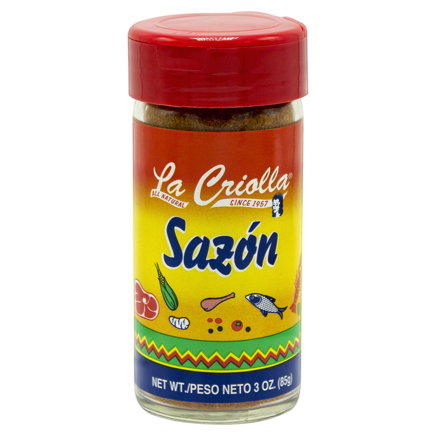 slide 1 of 2, La Criolla Sazón, 3 oz