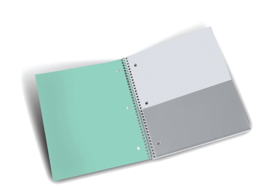 slide 3 of 10, Office Depot Brand Stellar Poly Notebook, 8 1/2'' X 11'', 1 Subject, Quadrille Ruled, Assorted Colors (No Color Choice), 100 Sheets, 100 ct