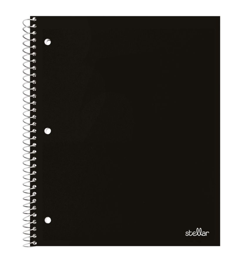 slide 7 of 10, Office Depot Brand Stellar Poly Notebook, 8 1/2'' X 11'', 1 Subject, Quadrille Ruled, Assorted Colors (No Color Choice), 100 Sheets, 100 ct