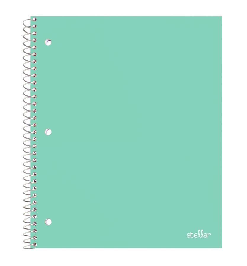 slide 9 of 10, Office Depot Brand Stellar Poly Notebook, 8 1/2'' X 11'', 1 Subject, Quadrille Ruled, Assorted Colors (No Color Choice), 100 Sheets, 100 ct