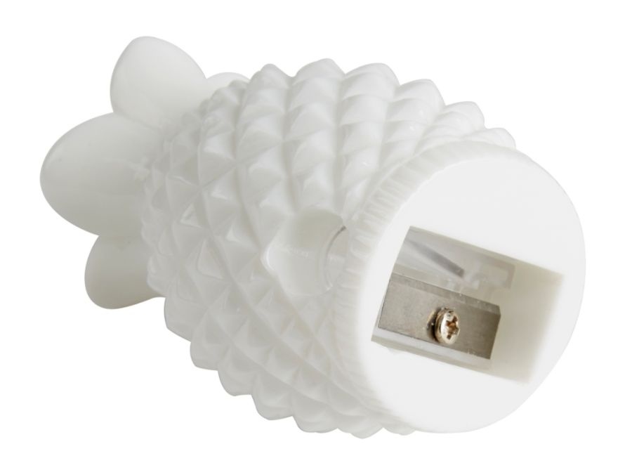 slide 2 of 3, Office Depot Brand Pineapple Manual Pencil Sharpener, White, 1 ct