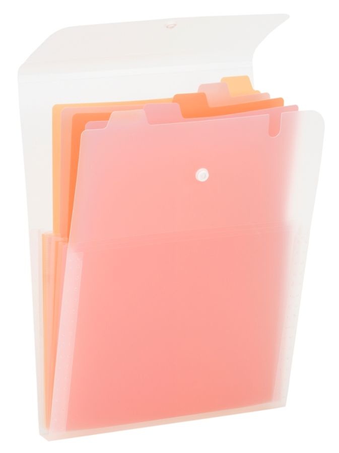 slide 2 of 2, Office Depot Brand Expanding File, 5'' Expansion, Letter Size, Pink, 1 ct