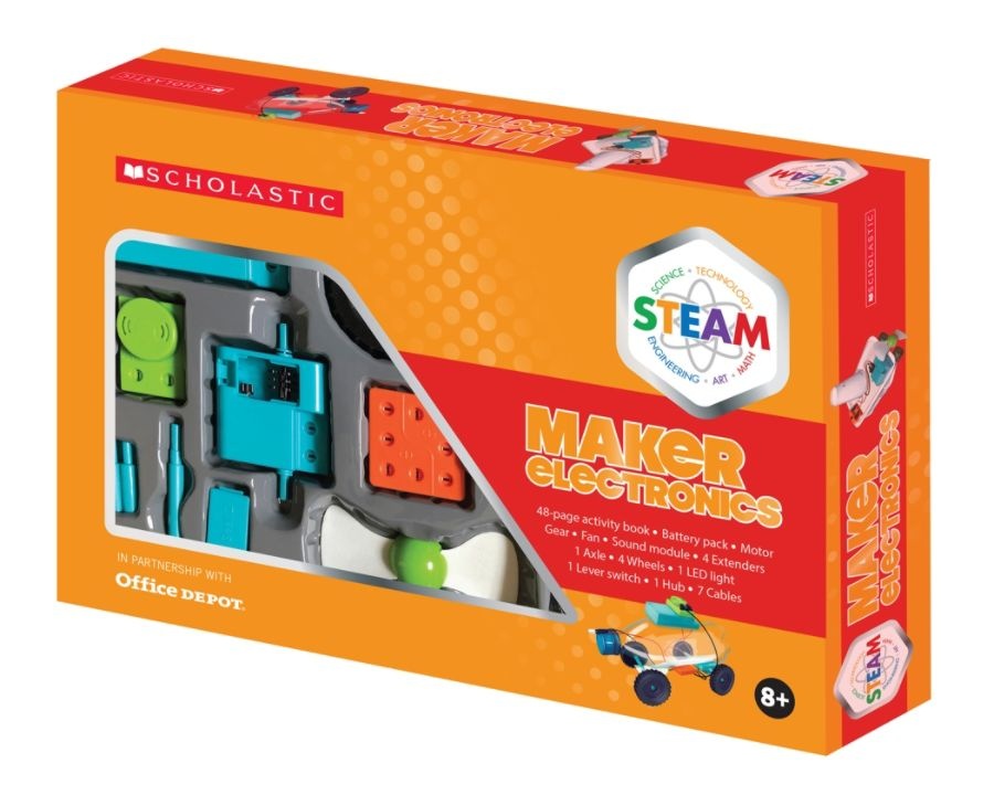 slide 8 of 8, Scholastic Steam Maker Electronics Activity Kit, Grades 2 To 5, 1 ct