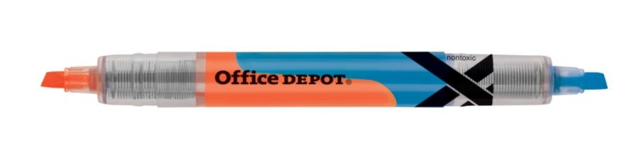 slide 3 of 7, Office Depot Brand Dual-End Pen-Style Highlighters, Chisel Point, Assorted Colors, Pack Of 5, 5 ct