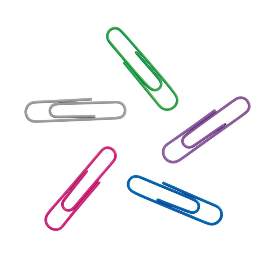 slide 3 of 3, Office Depot Brand Jumbo Paper Clip Combo Pack, 2'', Assorted Colors, Pack Of 500, 500 ct