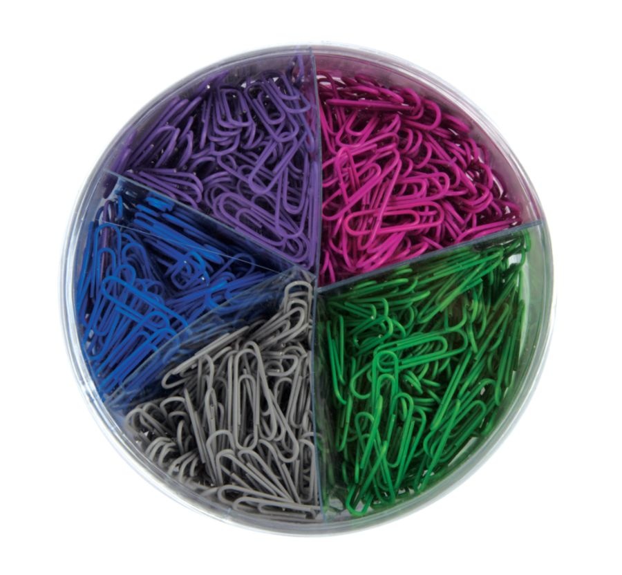 slide 2 of 3, Office Depot Brand #1 Paper Clip Combo Pack, Assorted Colors, 1 ct