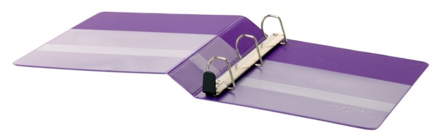 slide 4 of 5, Office Depot Brand Heavy-Duty D-Ring View Binder, 1 1/2'' Rings, Purple, 1 ct