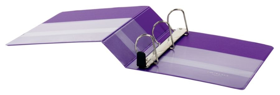 slide 4 of 5, Office Depot Brand Heavy-Duty D-Ring View Binder, 3'' Rings, Purple, 1 ct