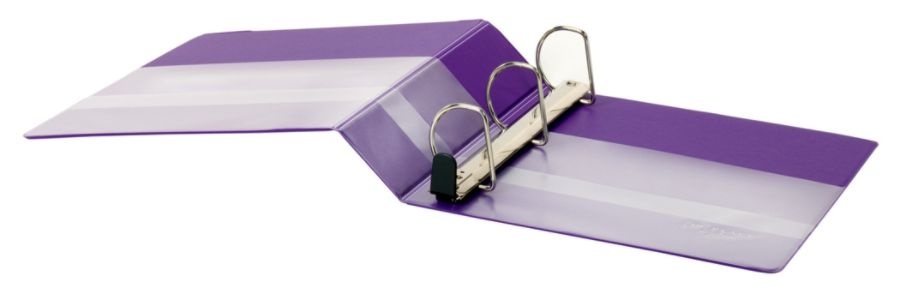 slide 5 of 5, Office Depot Brand Heavy-Duty D-Ring Binder, 2'' Rings, Purple, 1 ct