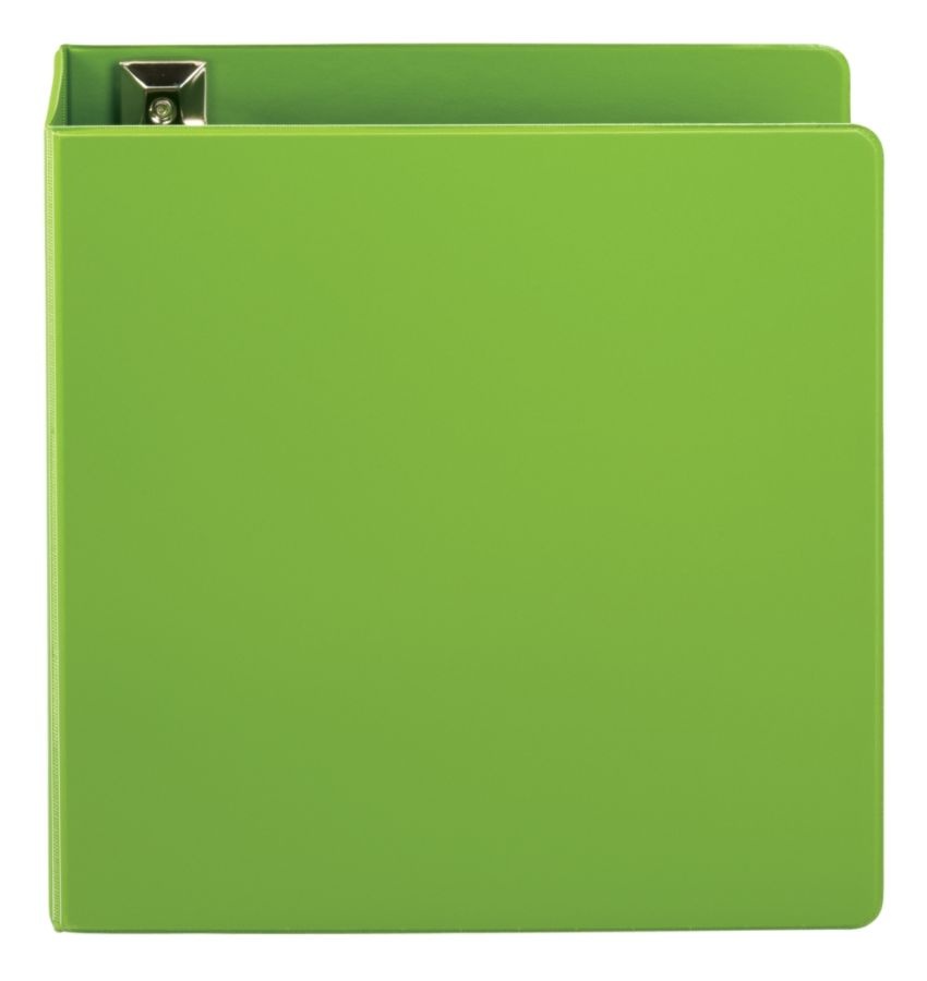 slide 4 of 5, Office Depot [In]Place Heavy-Duty Easy Open D-Ring Binder, 3'' Rings, 59% Recycled, Army Green, 1 ct