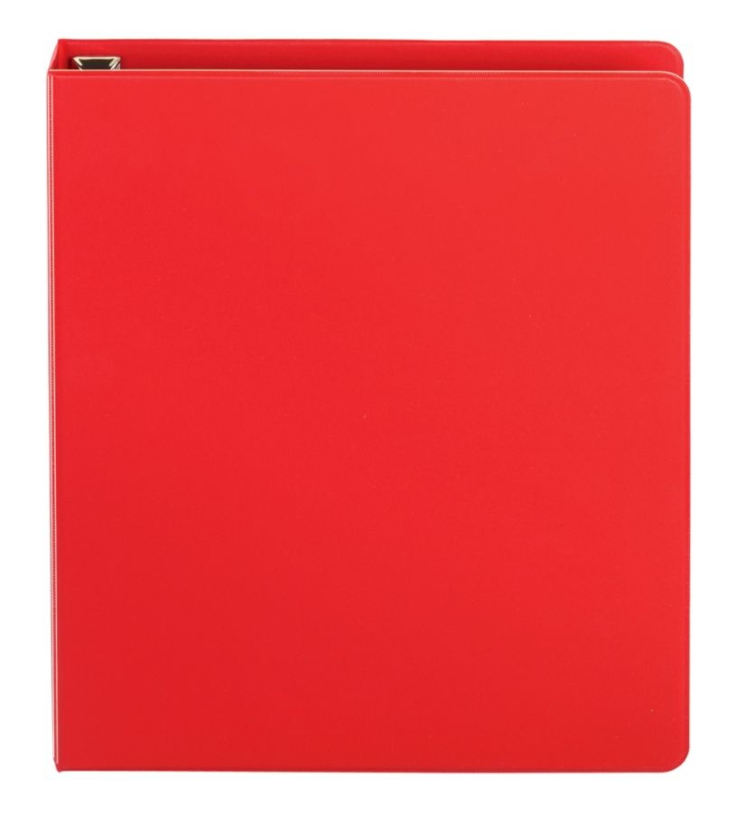 slide 2 of 5, Office Depot Brand Heavy-Duty D-Ring Binder, 1'' Rings, Red, 1 ct