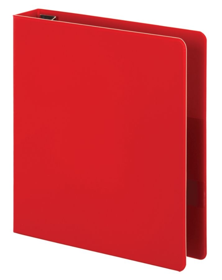 slide 5 of 5, Office Depot Brand Heavy-Duty D-Ring Binder, 1 1/2'' Rings, Red, 1 ct