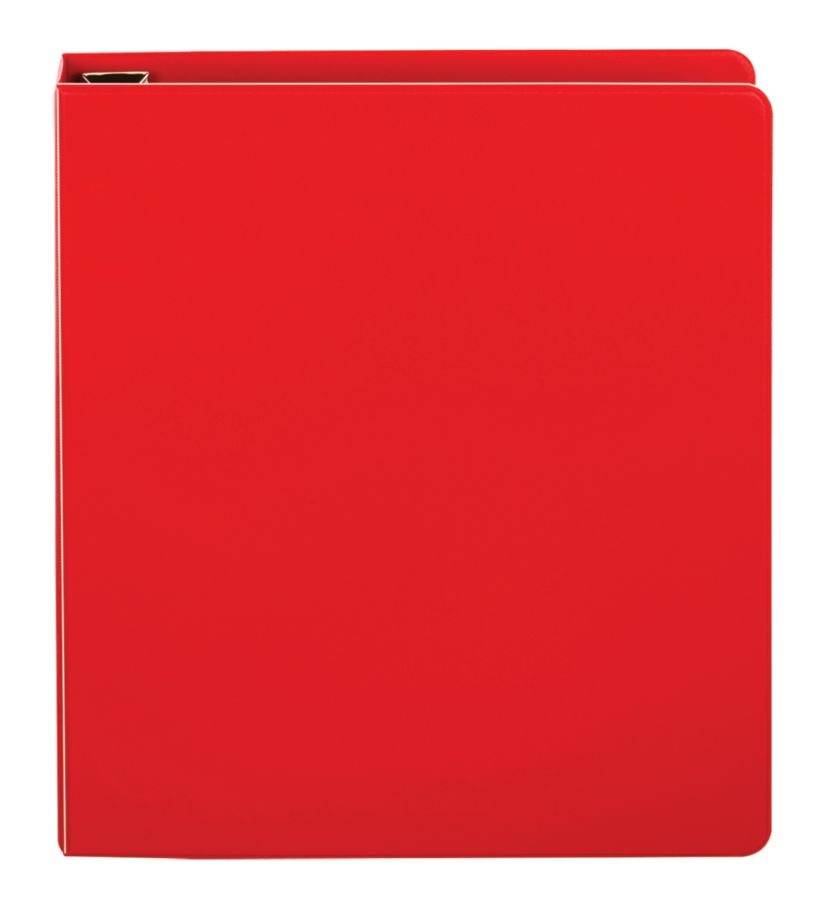 slide 2 of 5, Office Depot Brand Heavy-Duty D-Ring Binder, 1 1/2'' Rings, Red, 1 ct