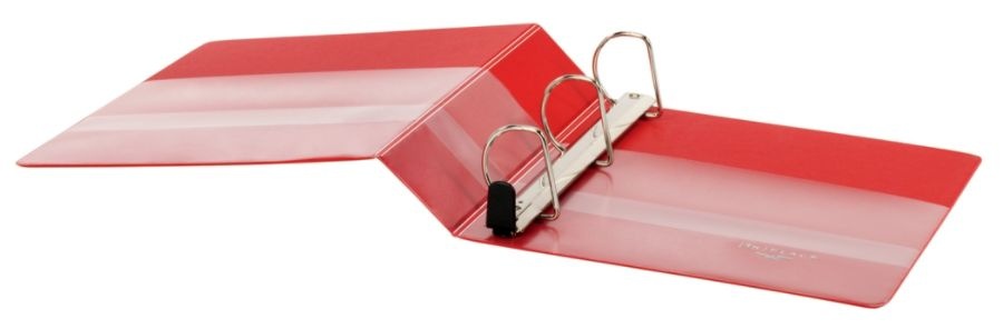 slide 2 of 5, Office Depot Brand Heavy-Duty D-Ring Binder, 2'' Rings, Red, 1 ct