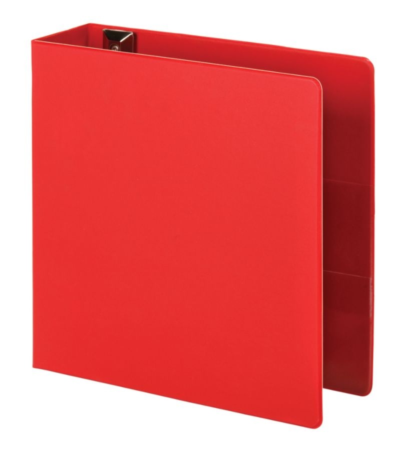 slide 3 of 5, Office Depot Brand Heavy-Duty D-Ring Binder, 3'' Rings, Red, 1 ct