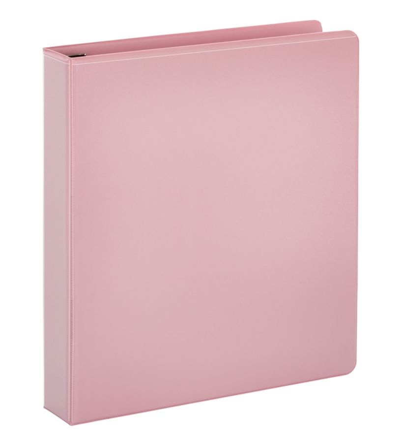 slide 6 of 8, Office Depot Brand Heavy Duty D-Ring View Binder, 1 1/2'' Rings, 55% Recycled, Pink, 1 ct