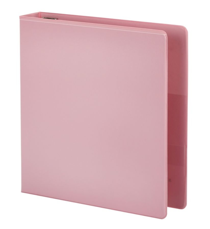 slide 2 of 8, Office Depot Brand Heavy Duty D-Ring View Binder, 1 1/2'' Rings, 55% Recycled, Pink, 1 ct