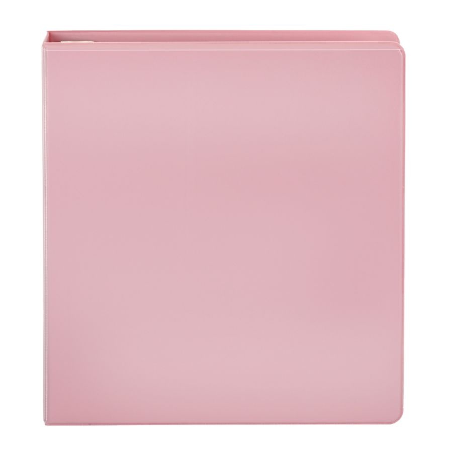 slide 8 of 8, Office Depot Brand Heavy Duty D-Ring View Binder, 1 1/2'' Rings, 55% Recycled, Pink, 1 ct