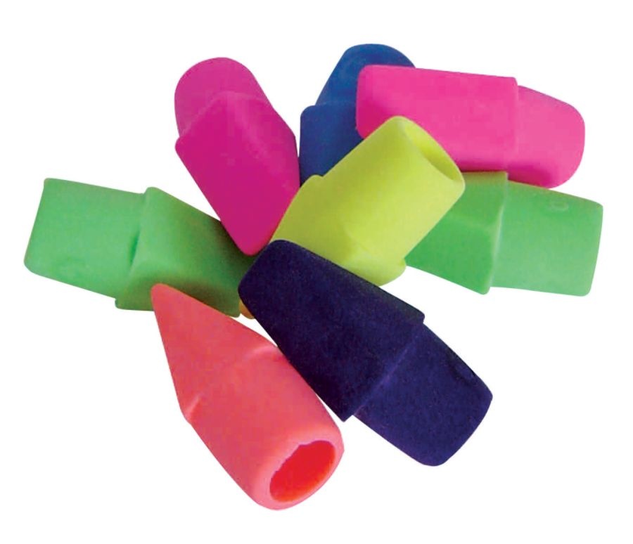 slide 2 of 2, Office Depot Brand Eraser Caps, Assorted Colors, Pack Of 72, 72 ct