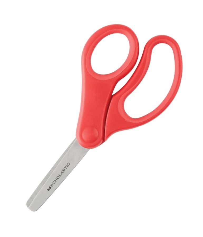 slide 6 of 6, Scholastic Kids Scissors, 5'', Blunt, Assorted Colors, 1 ct