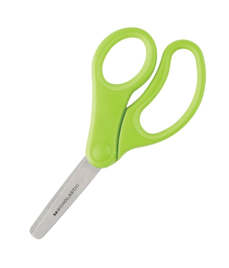 slide 5 of 6, Scholastic Kids Scissors, 5'', Blunt, Assorted Colors, 1 ct