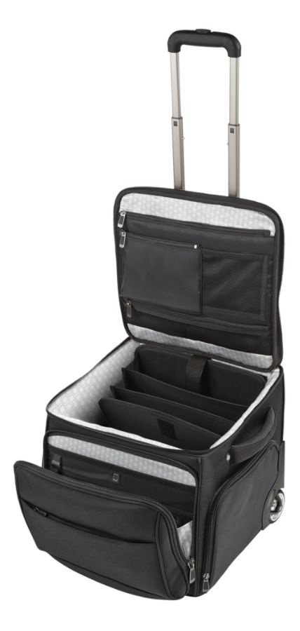 slide 3 of 7, Ativa Ultimate Workmate Rolling Briefcase With 15'' Laptop Pocket, Black, 1 ct