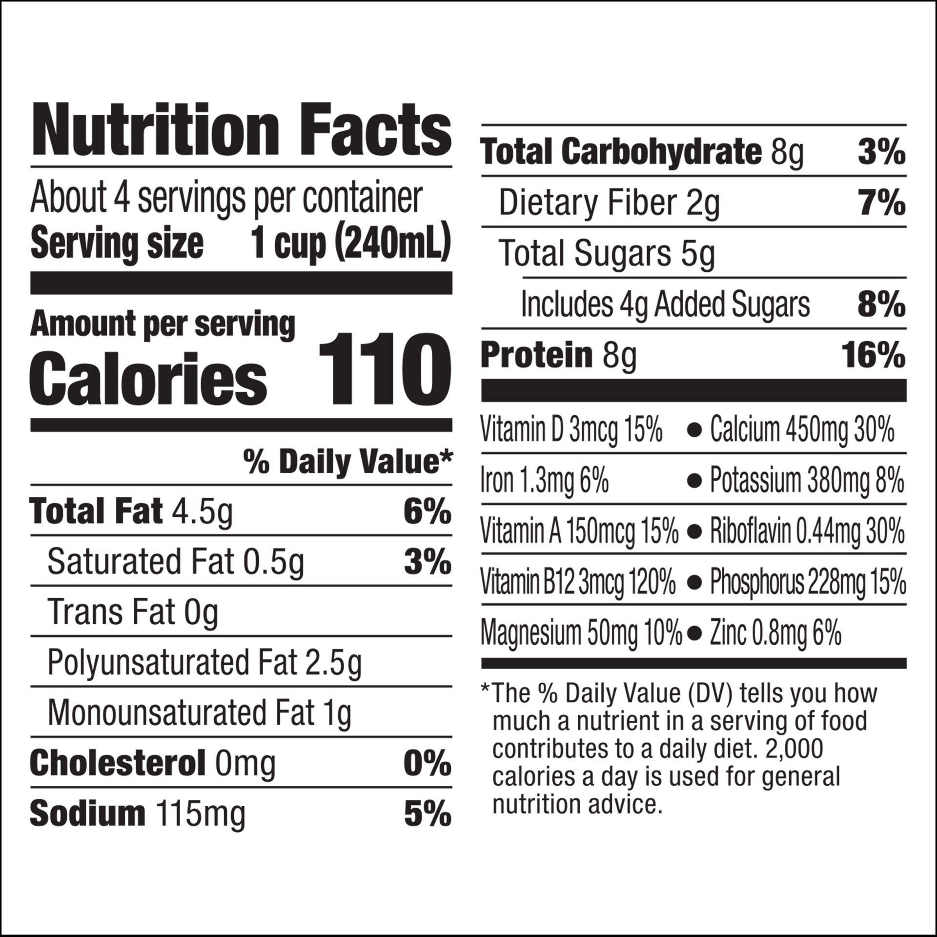 slide 4 of 5, Silk Soy Milk, Organic Original, Shelf Stable, Dairy Free, Lactose Free, Vegan Milk with 8g Protein per Serving, 32 FL OZ Quart, 32 fl oz