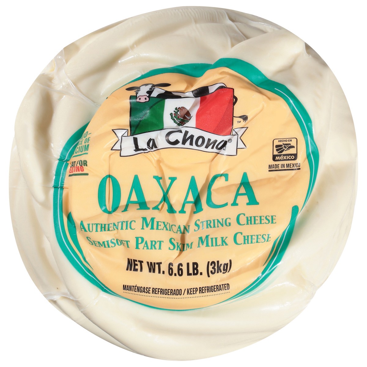 slide 4 of 4, La Chona Oaxaca Authentic Mexican String Cheese 6.6 lb, 6.6 lb