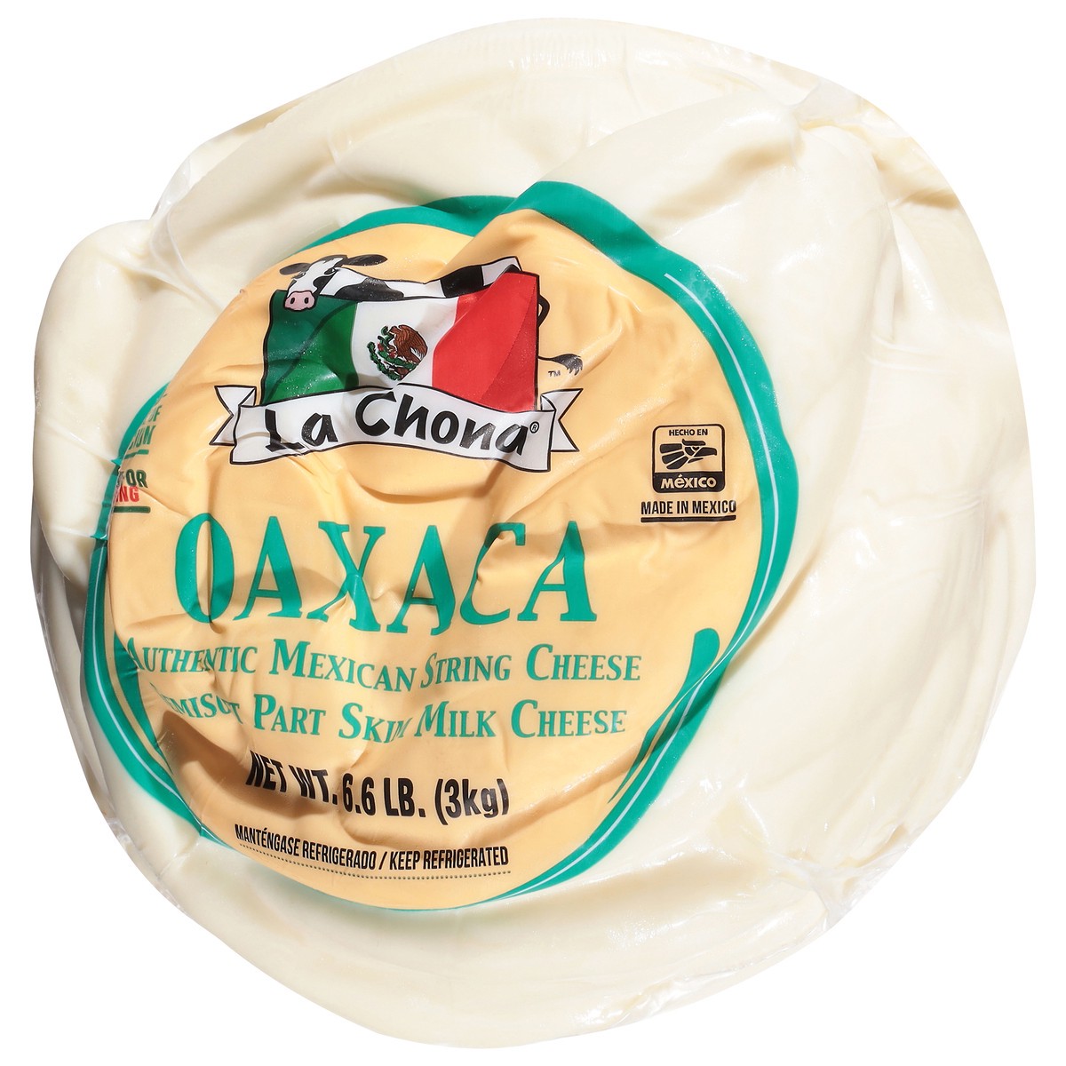 slide 2 of 4, La Chona Oaxaca Authentic Mexican String Cheese 6.6 lb, 6.6 lb